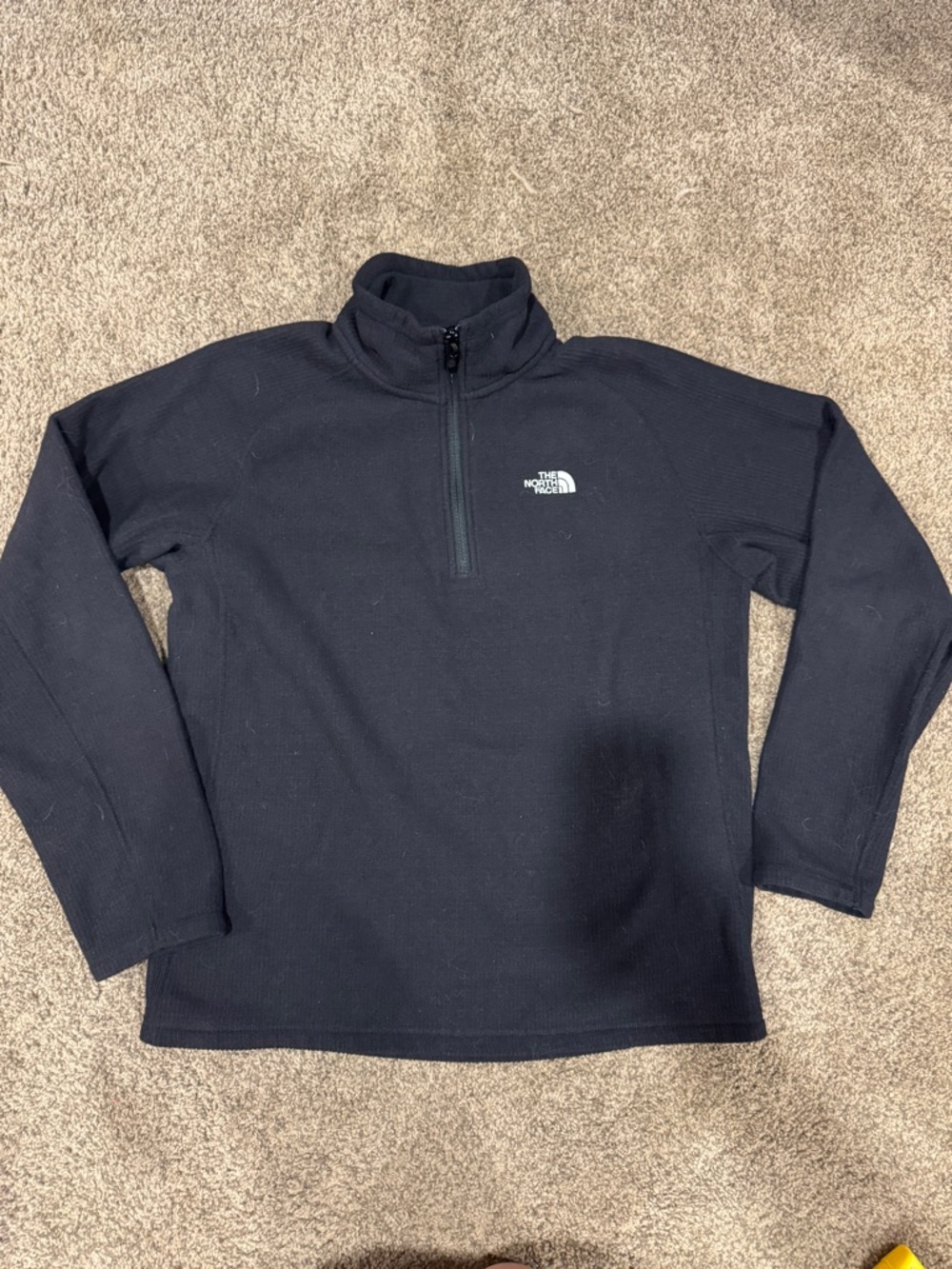 The North Face Black Fleece Jacket with Logo Tag